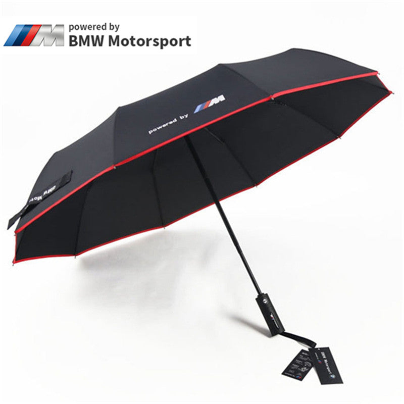 BMW M Motorsport folding umbrella, black with red edge