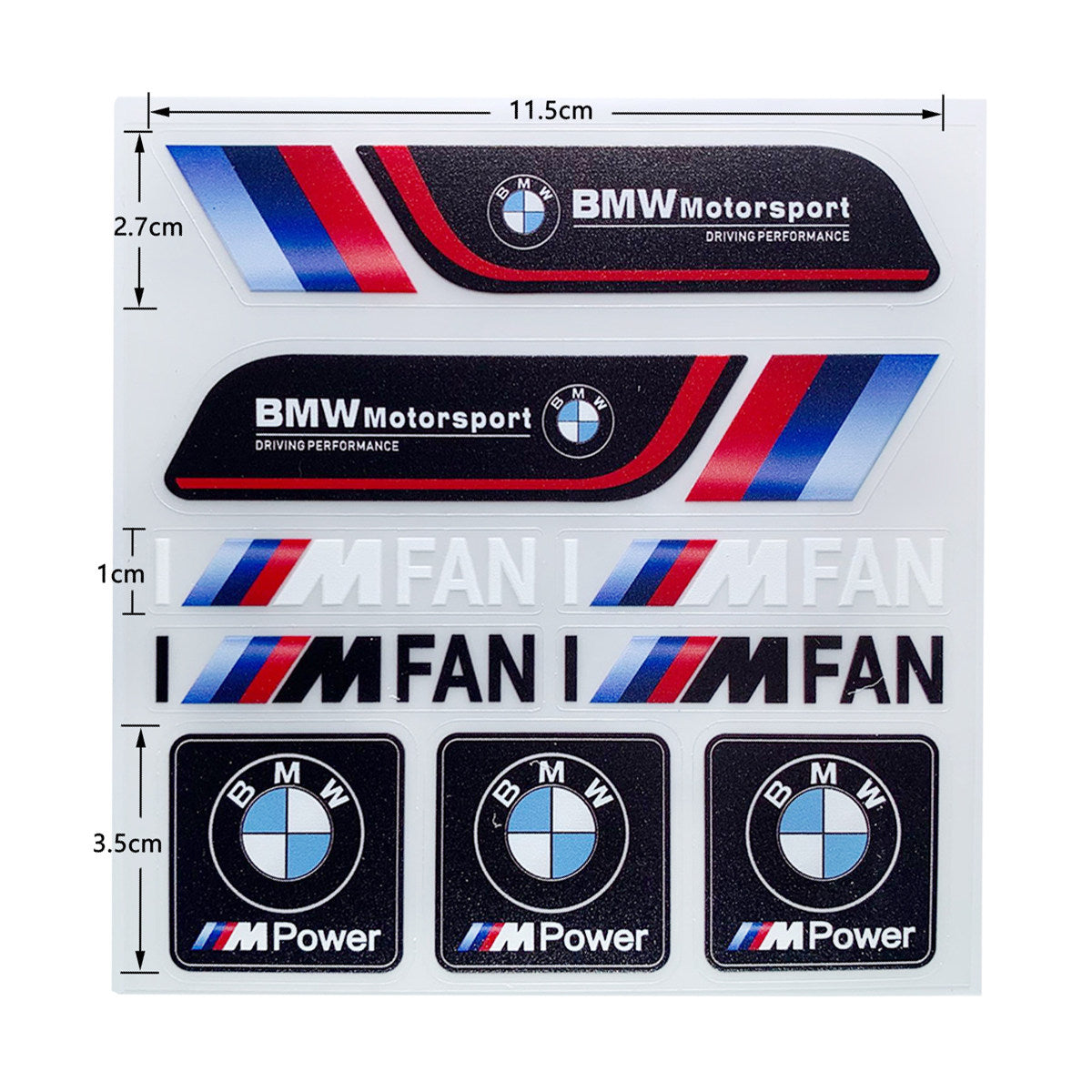 BMW Motorrad Decal & Emblem Sticker Set - Reflective, Metal & Embroidered Styles