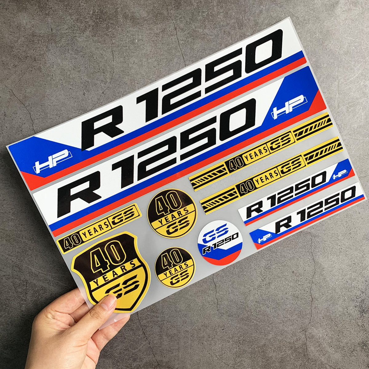 BMW Motorrad Decal & Emblem Sticker Set - Reflective, Metal & Embroidered Styles