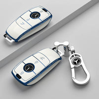 Mercedes-Benz Riviera Two-Tone Key Case – High-Gloss Shell with Contrast Edge Trim