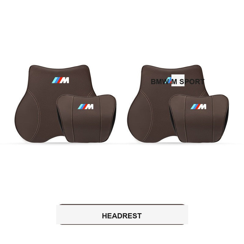 BMW M Sport ergonomisk nakkestøtte og lændestøttepude til bil (3-, 4-, 5-serie & X1-X7)