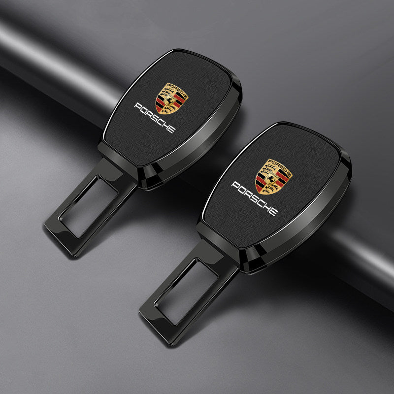 Porsche Signature Seat Belt Extender – Plated Alloy Edition with Crest Inlay