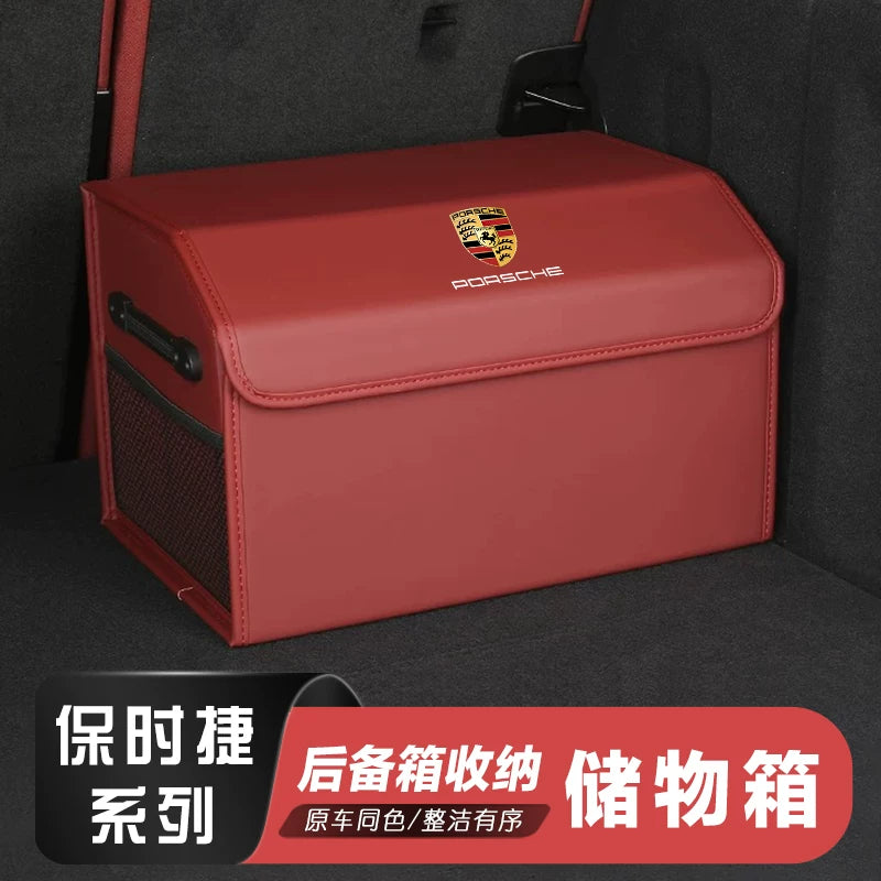 Specially designed for Porsche Cayenne storage boxes, Macan Panamera 718 Taycan car trunk storage box