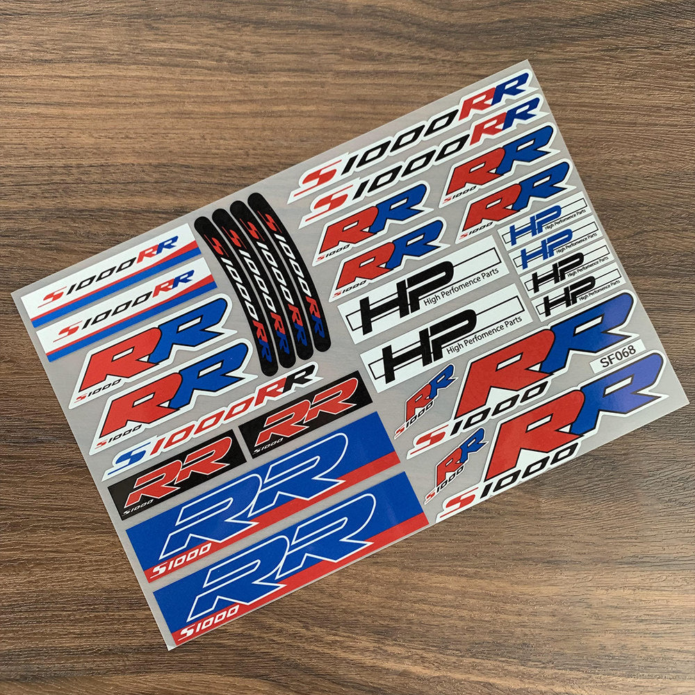 BMW Motorrad Decal & Emblem Sticker Set - Reflective, Metal & Embroidered Styles