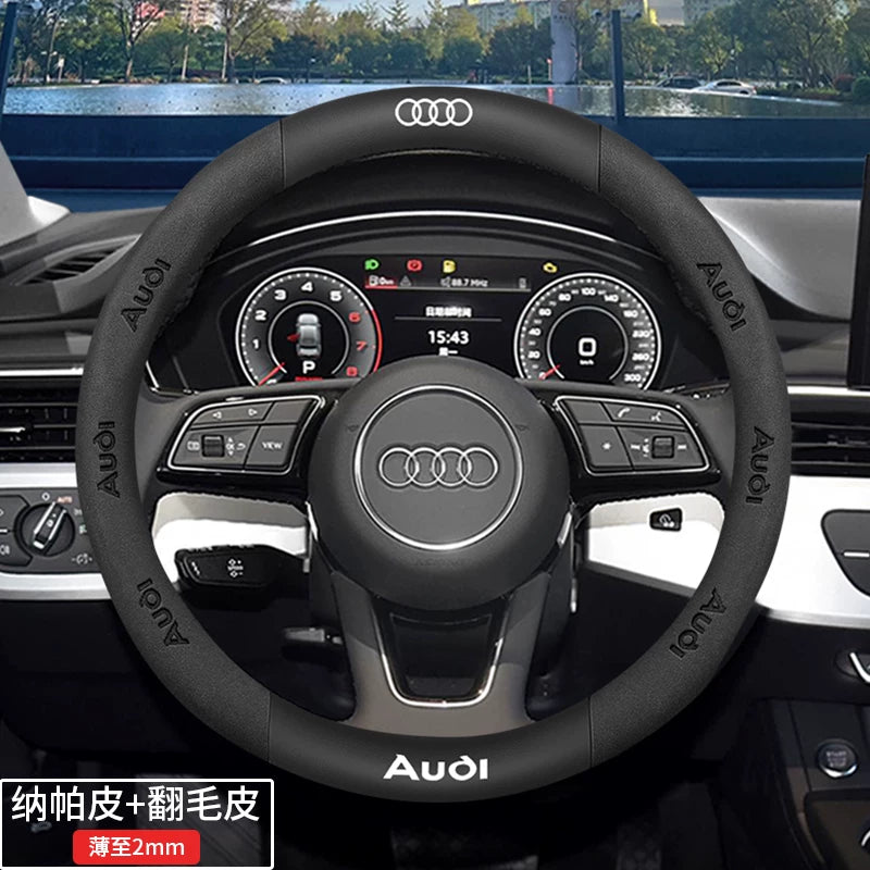 Audi steering wheel covers for A4L, A6L, A3, Q2L, Q3, Q5L, Q7, A5L, and A7 are dedicated ultra-thin car handlebars