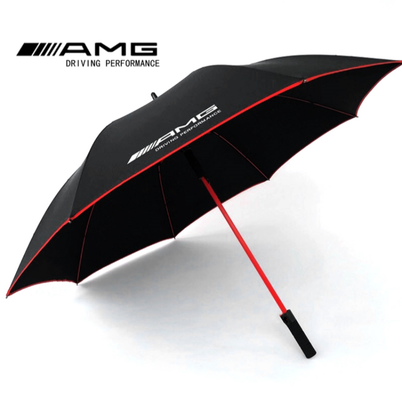 Paraguas Mercedes-Benz – Paraguas plegables automáticos antiviento y de mango largo con revestimiento anti-UV