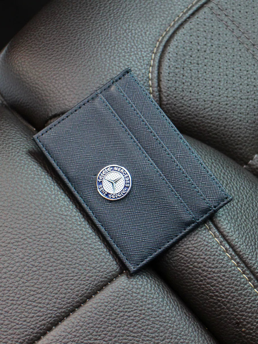 Mercedes Card Holder New ultra-thin and compact mini simple ID bank card sleeve with multiple card slots leather ID card holder