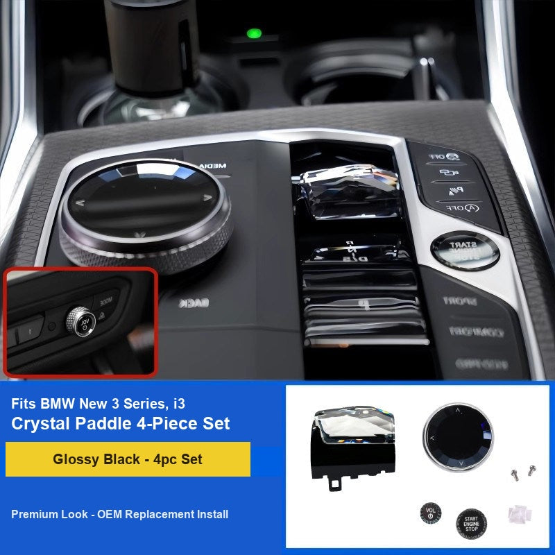 BMW Crystal Paddle 4-Piece Set - Fits New 3 Series i3