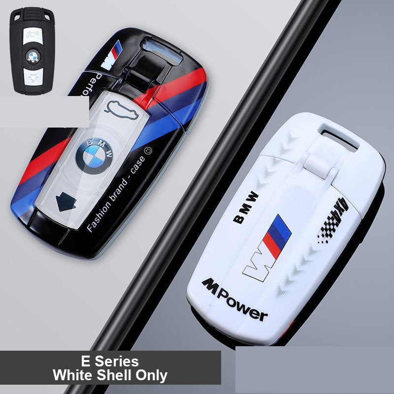 BMW E-Series key fob case - white shell only, no clasp