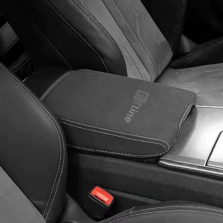 Audi suede armrest cover with embossed S line logo