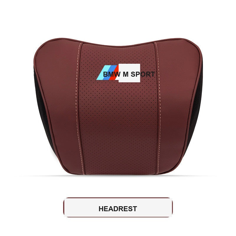BMW M Sport ergonomisk nakkestøtte og lændestøttepude til bil (3-, 4-, 5-serie & X1-X7)