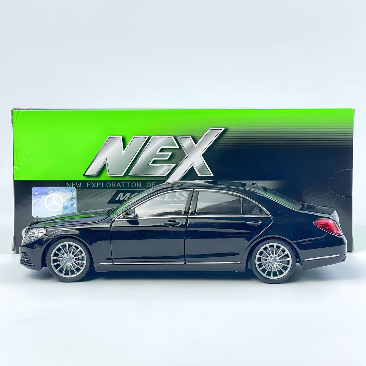 Custom License Plate 1:24 Mercedes-Benz S-Class Simulation Alloy Car Model
