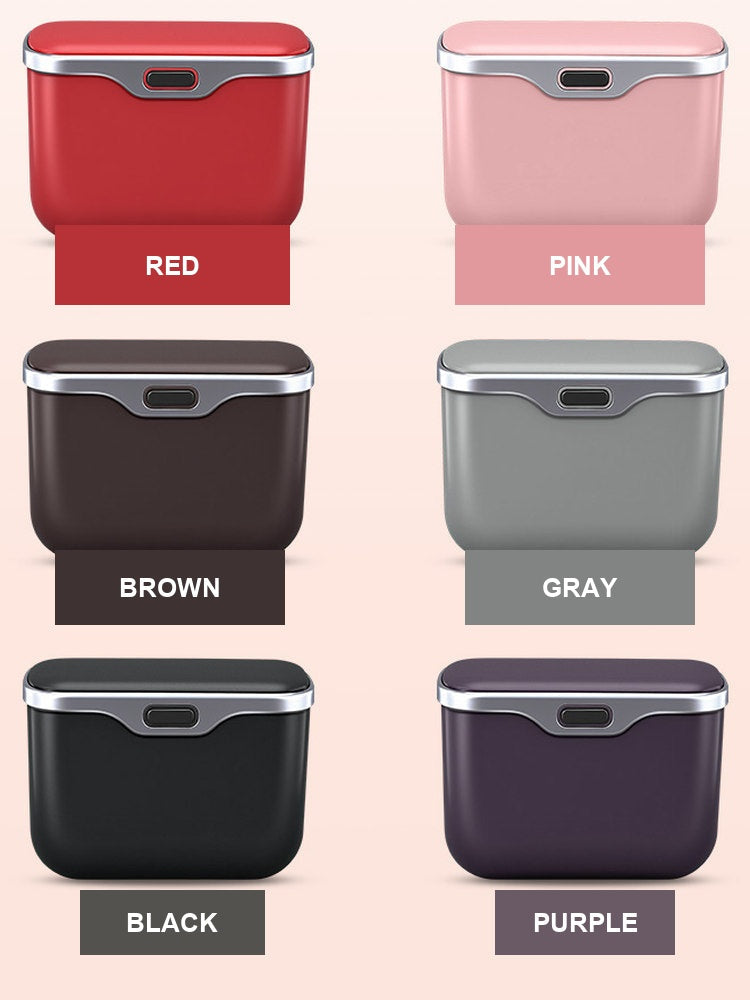 BMW car trash bin available in 8 colors - red, pink, brown, gray, black, purple