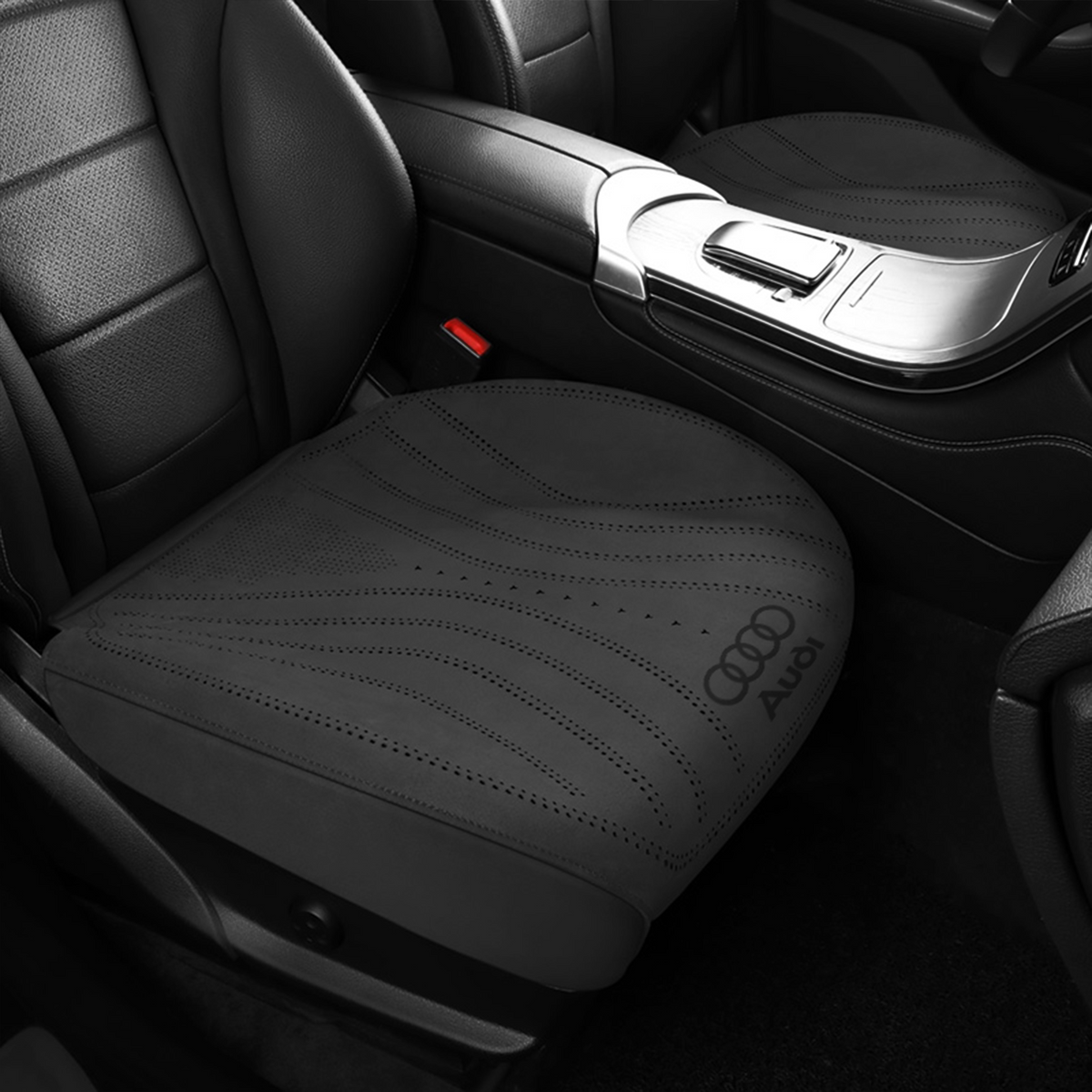 Audi suede seat cushion – Black front pair