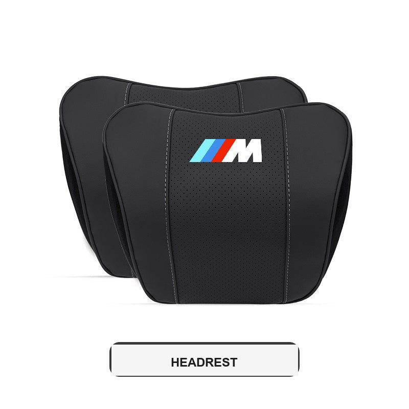 BMW M Sport ergonomisk nakkestøtte og lændestøttepude til bil (3-, 4-, 5-serie & X1-X7)
