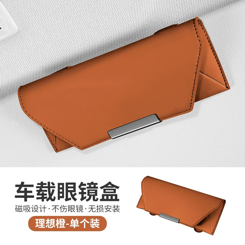 Suitable for Porsche car glasses case Macam Palamela Taycan sun visor sunglasses clip storage