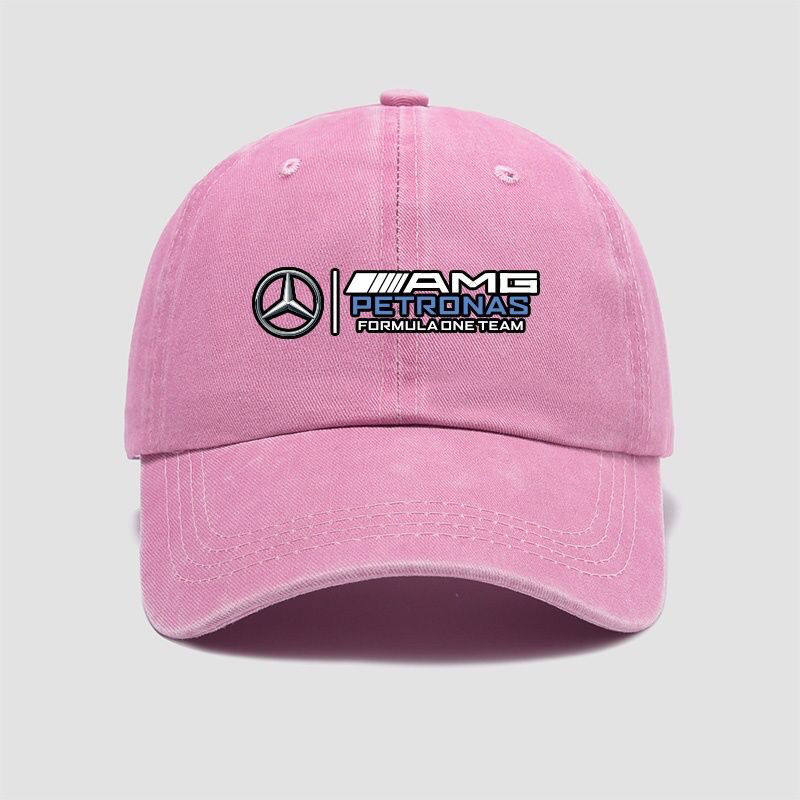 Mercedes-AMG Formula One Team vintage washed baseball cap in Pink