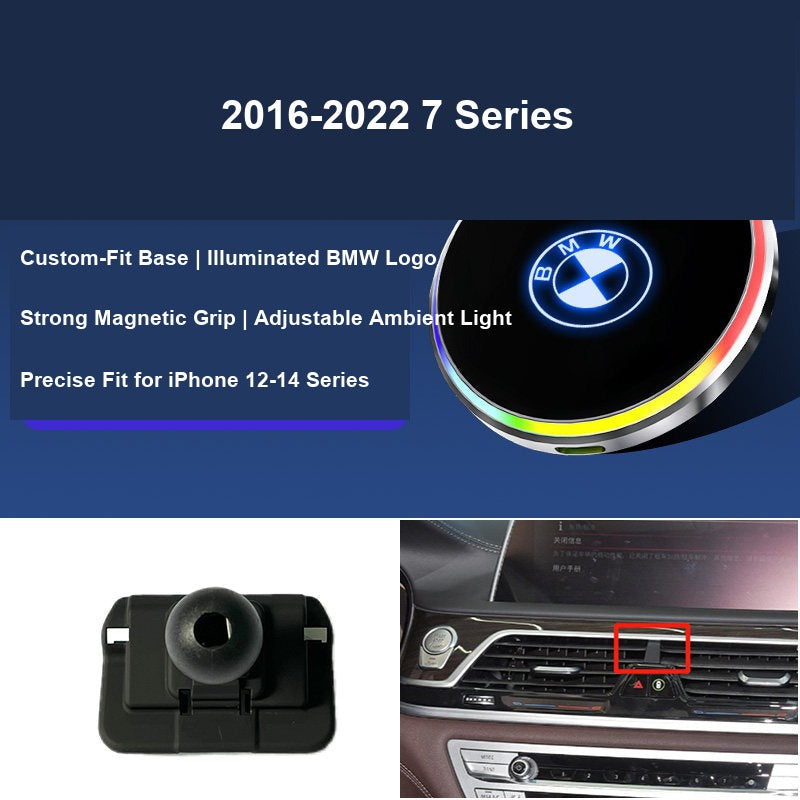 BMW magnetic phone mount 2016-2022 7 Series fitment