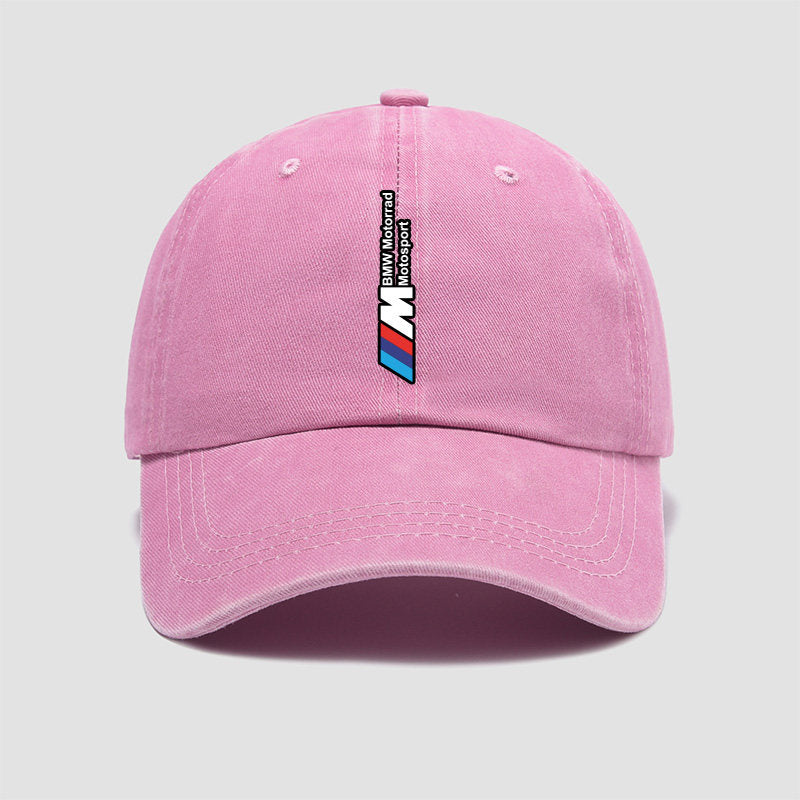 BMW M Performance washed cotton cap in pink with embroidered M logo