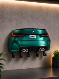BMW M Series 3D væg-nøglekrog - Nøgleholder til entré uden boring