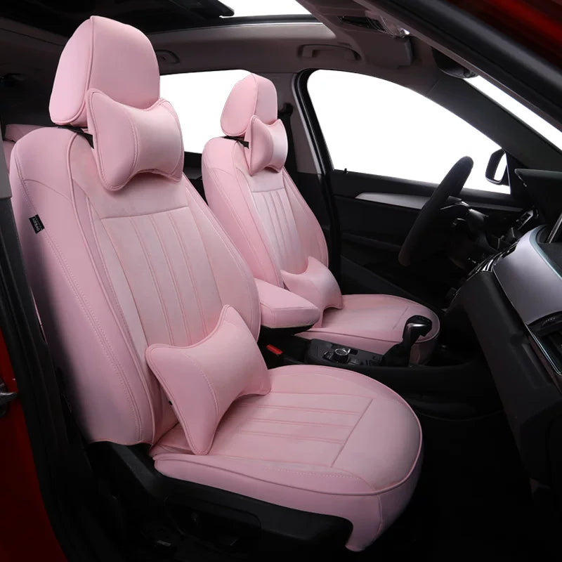 Audi Signature Full-Surround Seat Covers – Luxury Custom-Fit Leather and Suede Edition