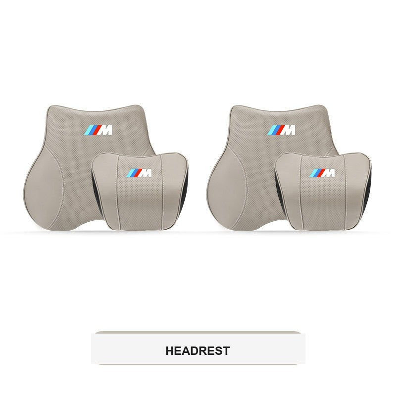 BMW M Sport ergonomisk nakkestøtte og lændestøttepude til bil (3-, 4-, 5-serie & X1-X7)