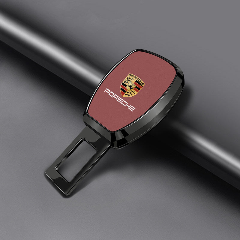 Porsche Signature Seat Belt Extender – Plated Alloy Edition with Crest Inlay