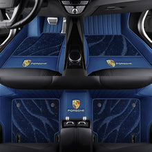 Porsche Signature Leather Floor Mat Set – Full-Surround Tailored Fit with Crest Emblem