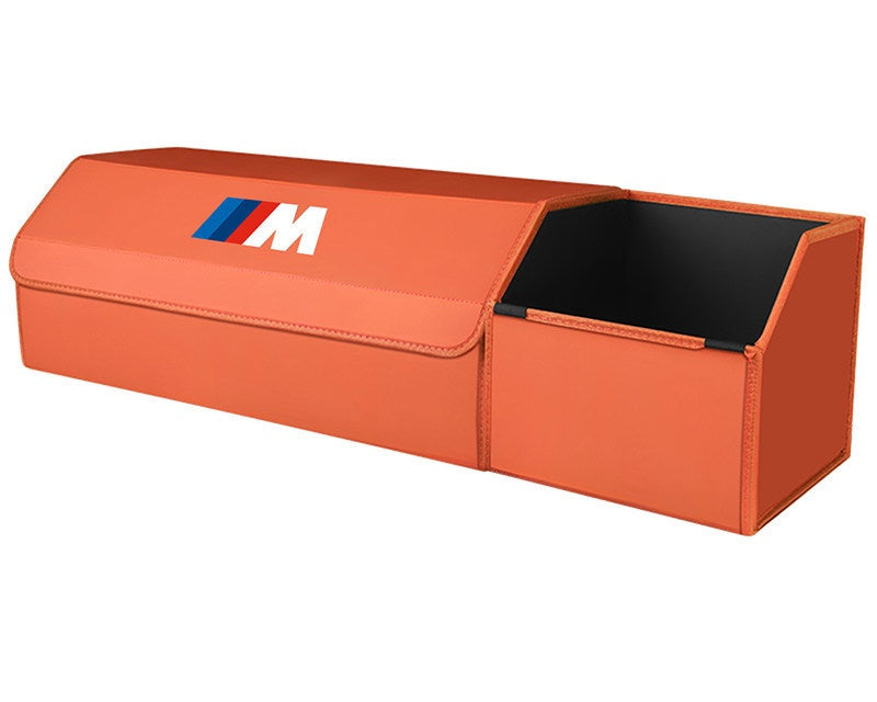BMW trunk storage box, large size, vitality orange color, extended, open basket