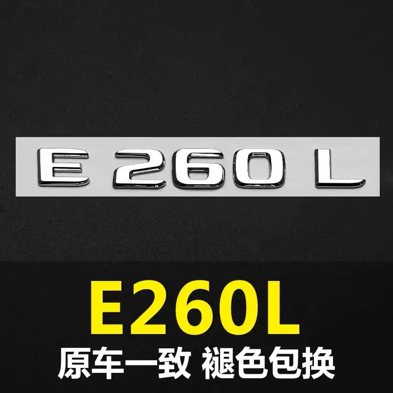 Mercedes-Benz new E-class E300L C260L A200L S500L original Mercedes rear car logo number letter sticker