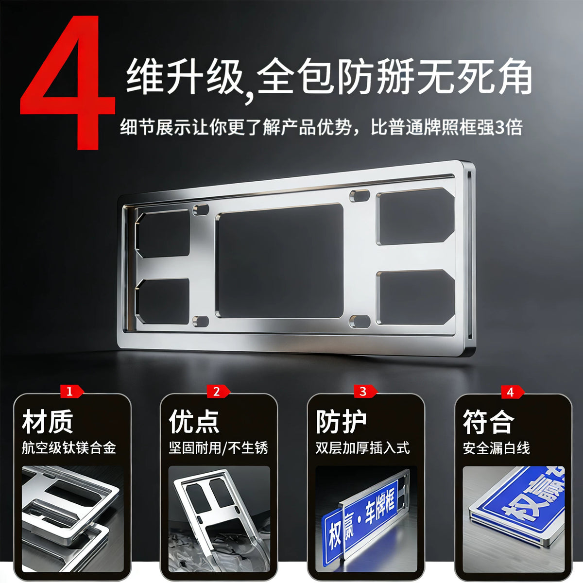 Dedicated BMW license plate protection frame, BMW license plate frame X1X2X3X4X5 new 1 Series 3 Series 5 Series 7 GT license plate frame