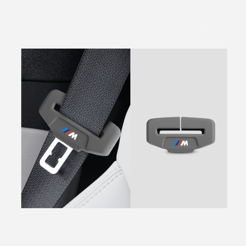 BMW M seat belt buckle silicone cover gray small size