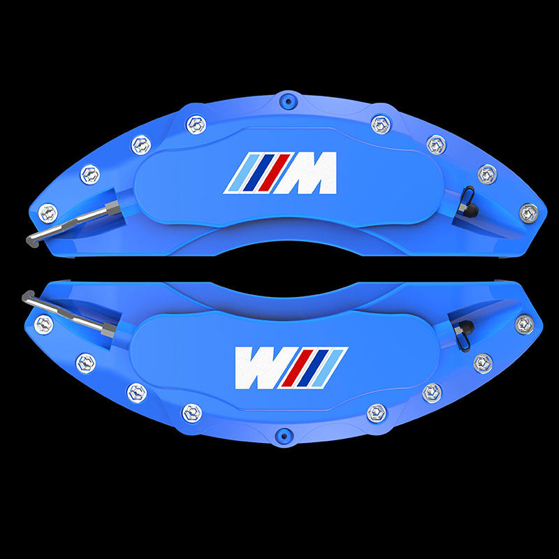 BMW brake caliper covers, Blue finish, M logo