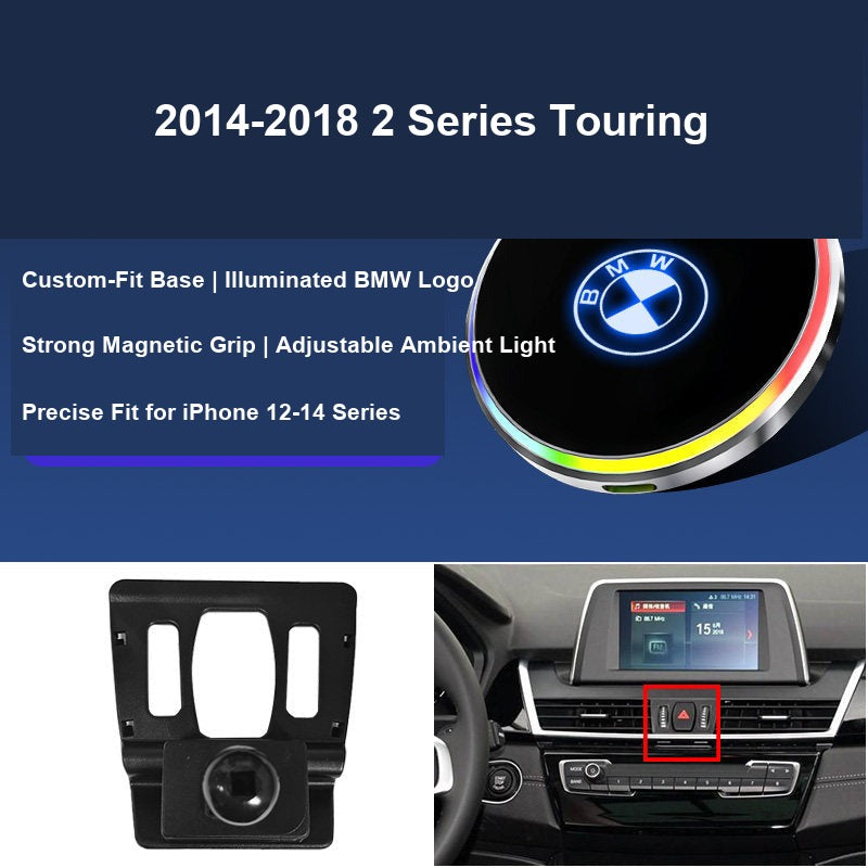 BMW magnetic phone mount 2014-2018 2 Series Touring fitment
