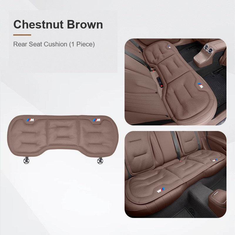 BMW ice silk seat cushion, Chestnut Brown, Rear Seat Cushion (1 Piece)