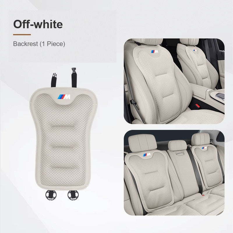 BMW ice silk seat cushion, Off-white, Backrest (1 Piece)