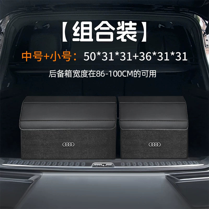 Audi trunk storage box A4L/Q5L/A6L/Q3/Q7/Q2L/A8/A5/A3 car storage box