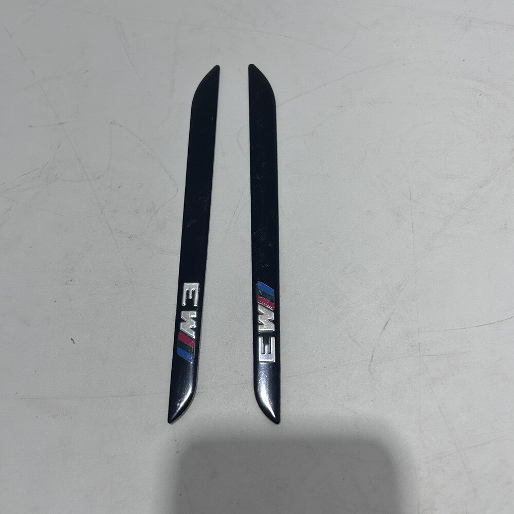 BMW M3 metal emblem badge pair