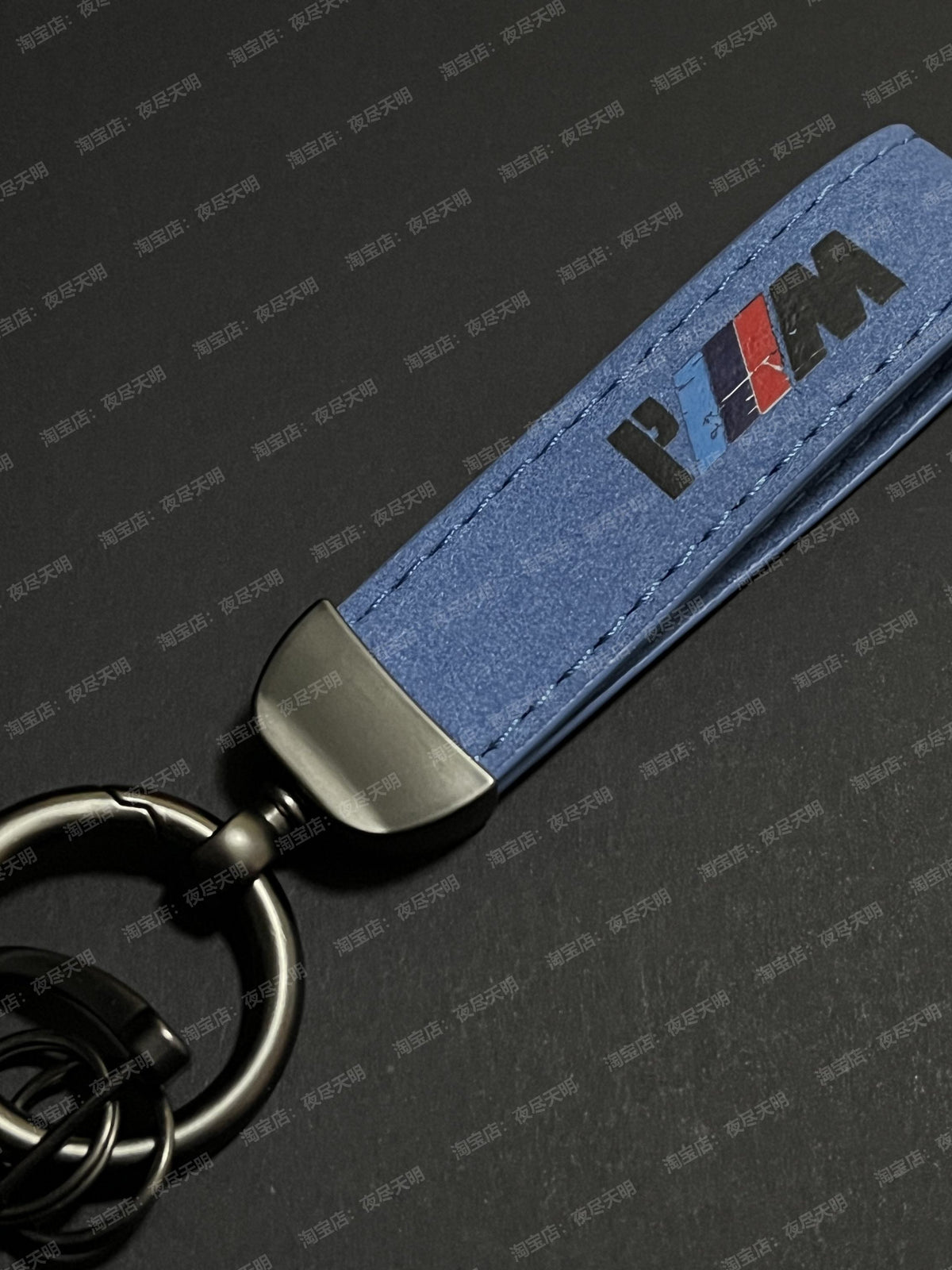حزام مفتاح جلدي وحلقة سلسلة مفاتيح BMW M Performance