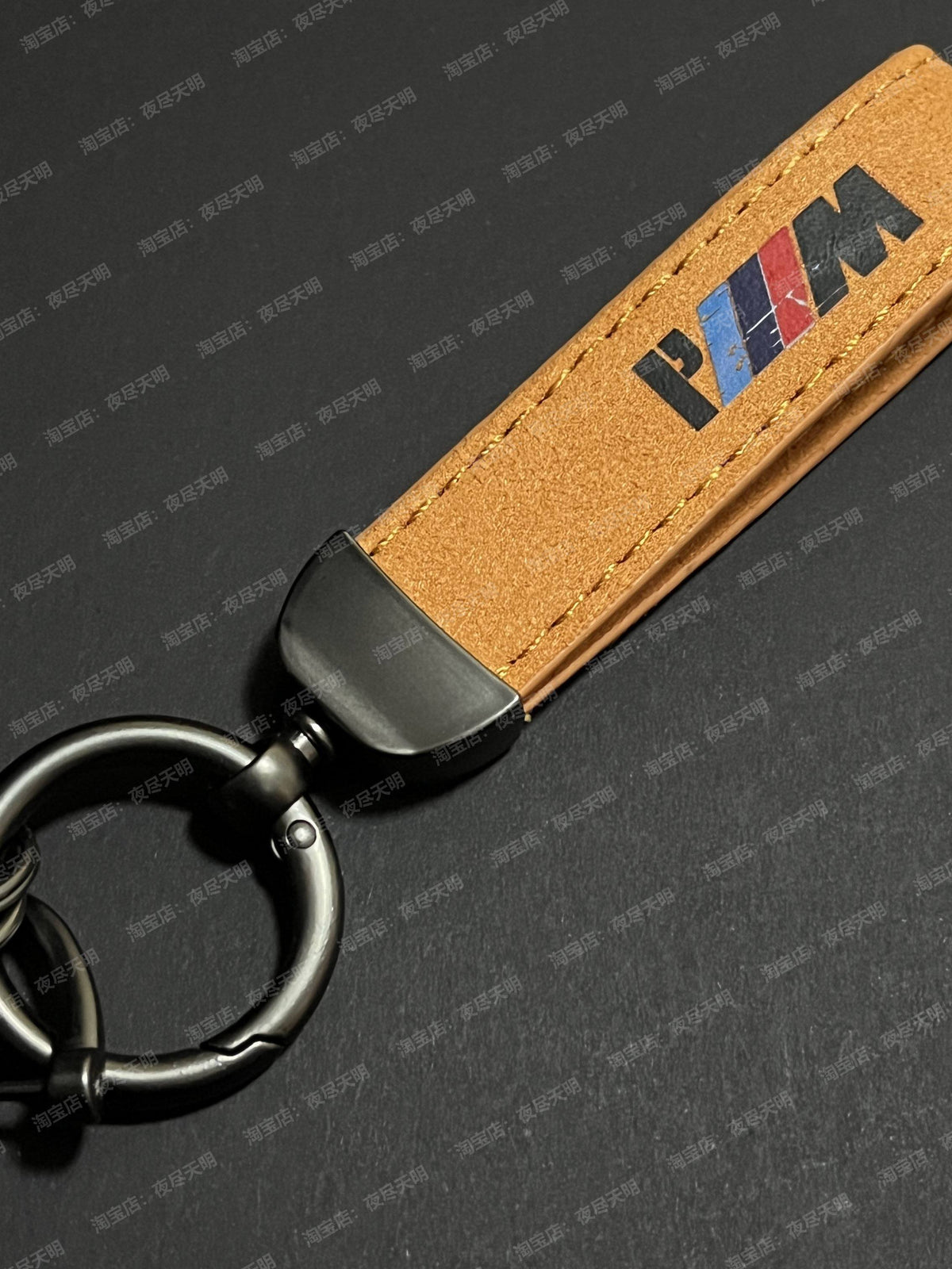 حزام مفتاح جلدي وحلقة سلسلة مفاتيح BMW M Performance