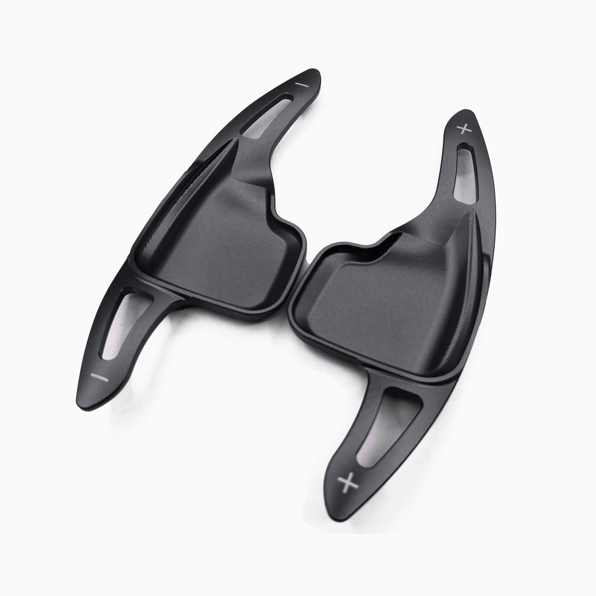 BMW aluminum paddle shifter extensions in black
