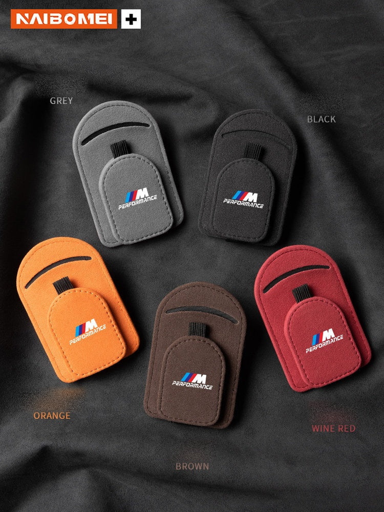 BMW M Performance suede visor glasses clips in five colors