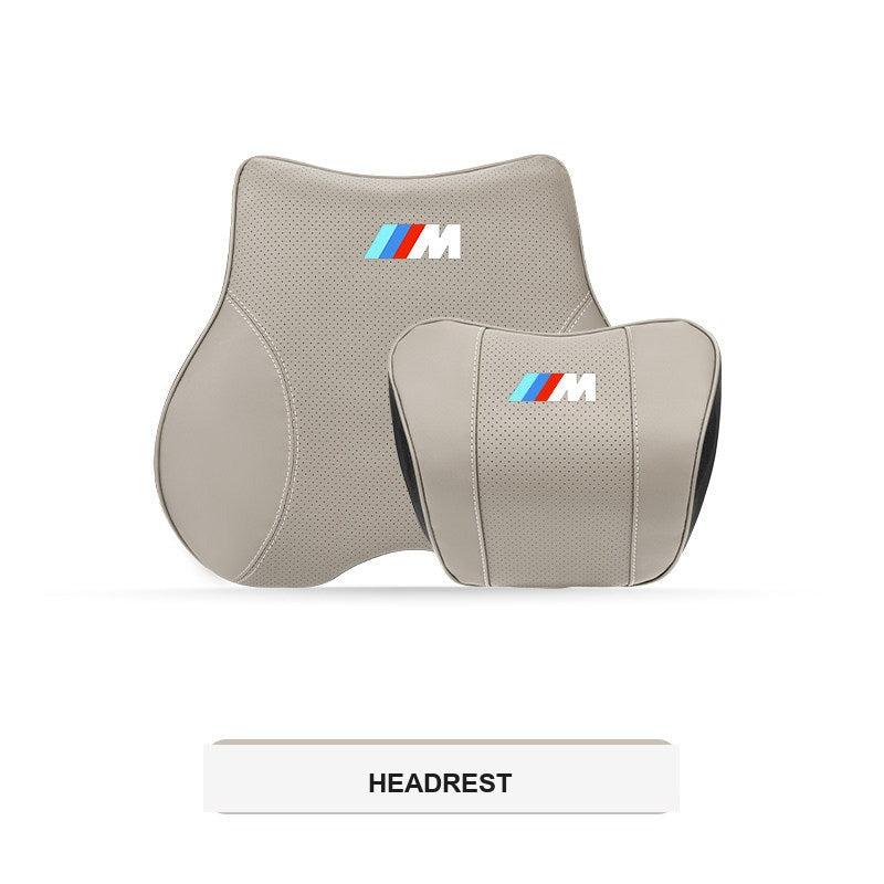 BMW M Sport ergonomisk nakkestøtte og lændestøttepude til bil (3-, 4-, 5-serie & X1-X7)