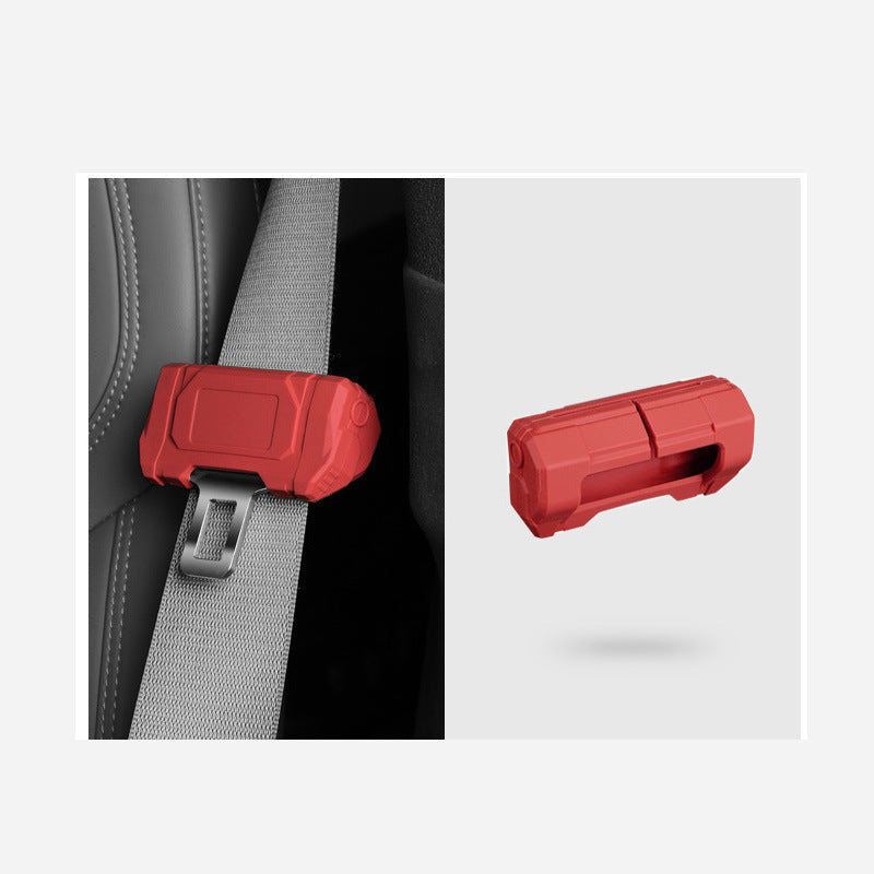BMW M seat belt buckle silicone cover red large size