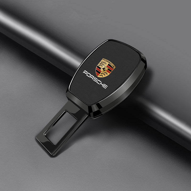 Porsche Signature Seat Belt Extender – Plated Alloy Edition with Crest Inlay