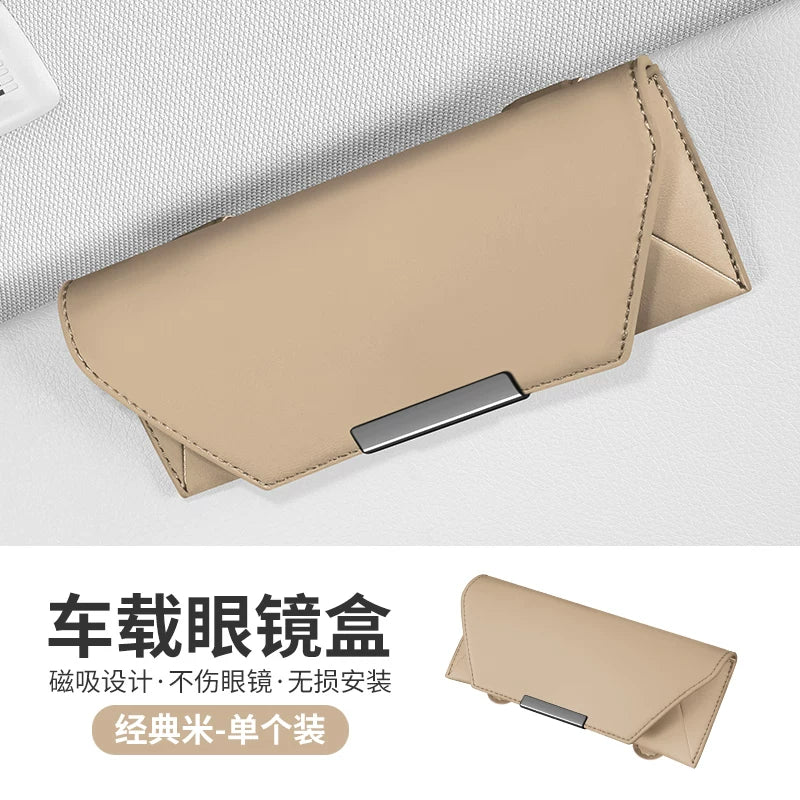 Suitable for Porsche car glasses case Macam Palamela Taycan sun visor sunglasses clip storage