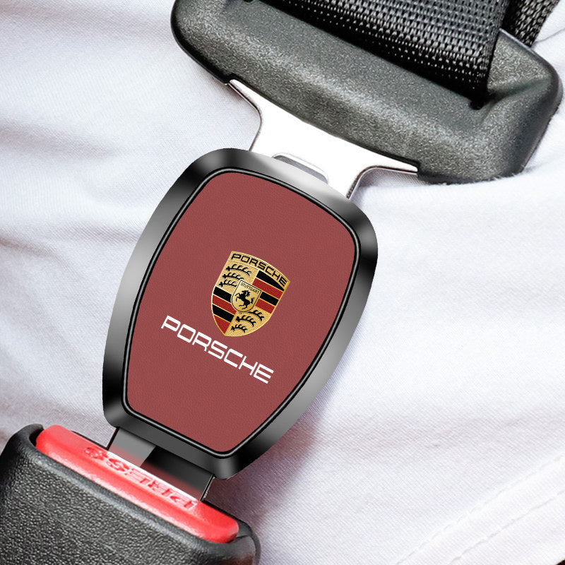 Porsche Signature Seat Belt Extender – Plated Alloy Edition with Crest Inlay