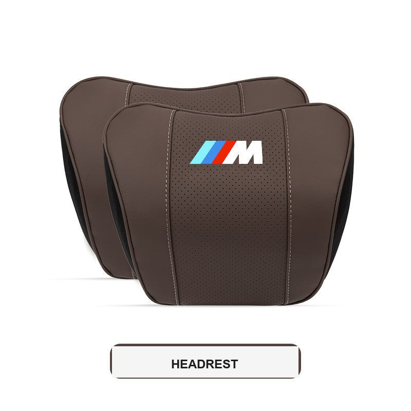 BMW M Sport ergonomisk nakkestøtte og lændestøttepude til bil (3-, 4-, 5-serie & X1-X7)