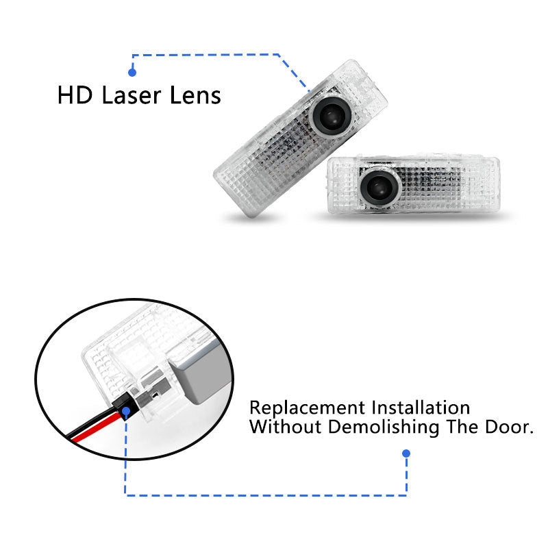 BMW door projector HD laser lens installation diagram