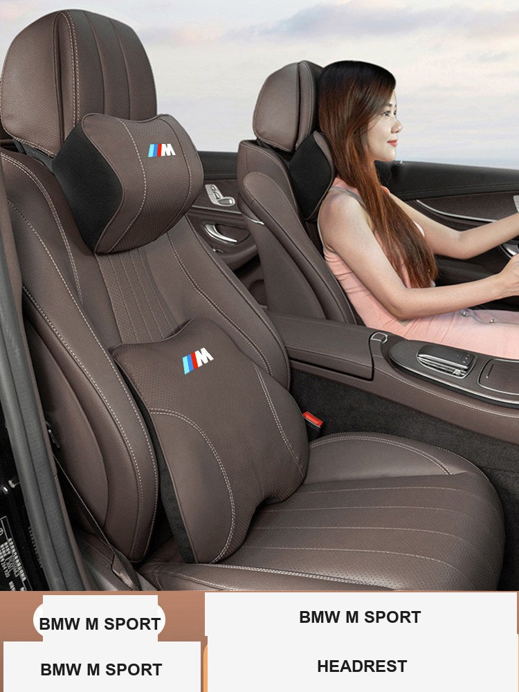 وسائد مسند الرأس ودعم أسفل الظهر المريحة BMW M Sport (الفئة 3، 4، 5 وX1-X7)
